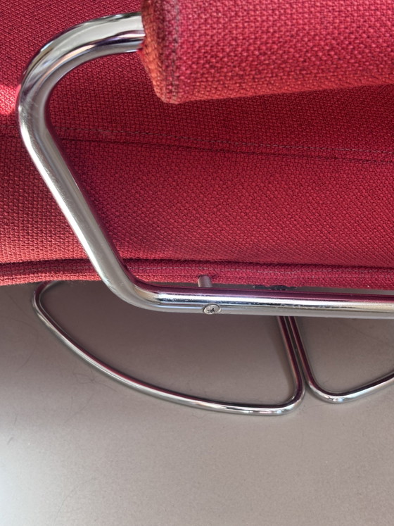 Gelderland 400 Draaifauteuil – Jan des Bouvrie – Rood – Vintage Design – Draaistoelen, Textile, Wool (photo 5 of 6)