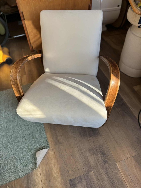 Model H 269 Lounge Chair from Jindrich Halabala, 1930s – Armchairs, Velvet (photo 5 of 9)