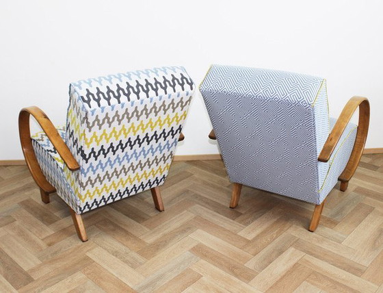 Image 1 of 2x Fauteuils "Color Duo" van Jindrich Halabala