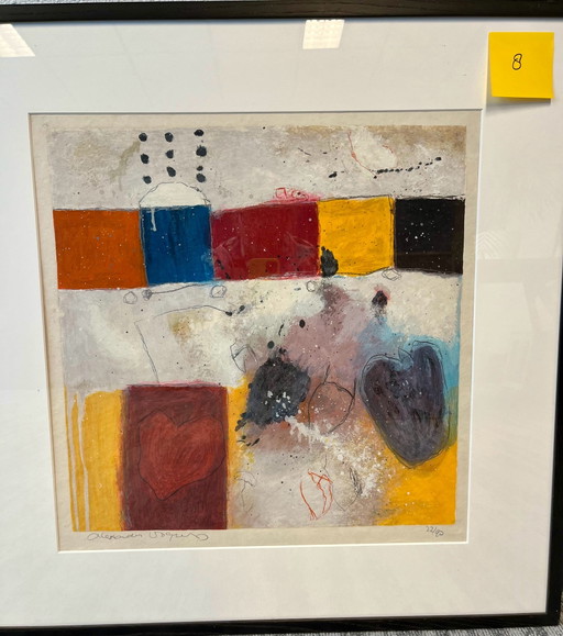 Schilderij Alexander Vogels zeefdruk 22/90