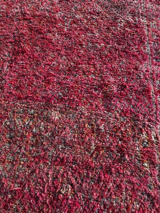 Image 1 of Authentiek roze Marokkaans vintage Boujad Berber wollen tapijt 210x300 cm