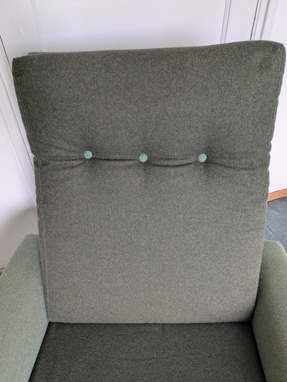 Image 1 of Poltrona anni '60; rivestimento: tessuto feltro