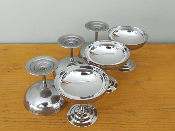 Image 1 of Set van 6 Letang Rémy ijsbekers