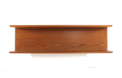 Danish solid teak wall shelf shelf vintage