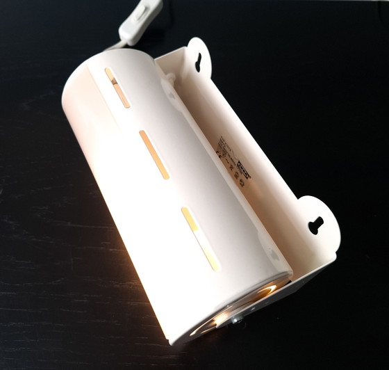 Image 1 of Lampada da parete vintage Ikea Smyg in metallo/plastica bianca