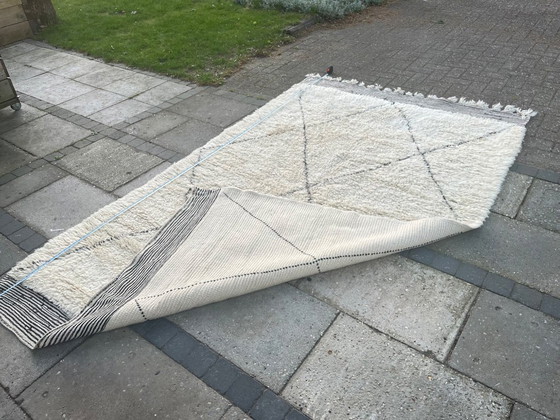 Image 1 of Handgemaakt wollen Berber Kelim vloerkleed 180x260 cm