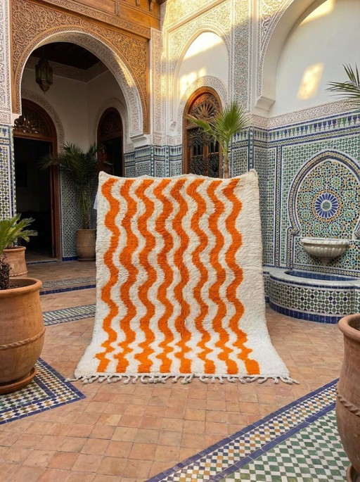 Tapis marocain traditionnel en laine 200cmx150cm