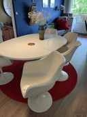 5x Tulip Foot Dining Chairs | Space Age