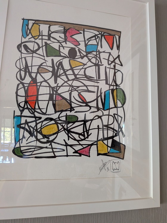 Image 1 of Schilderij met certificaat 