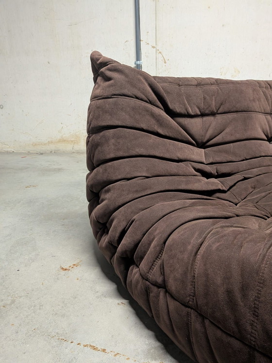 Vintage two-seater Togo (Ligne Roset) - Michel Ducaroy, 2 seaters, Textile, Other, Brown (photo 2 of 6)