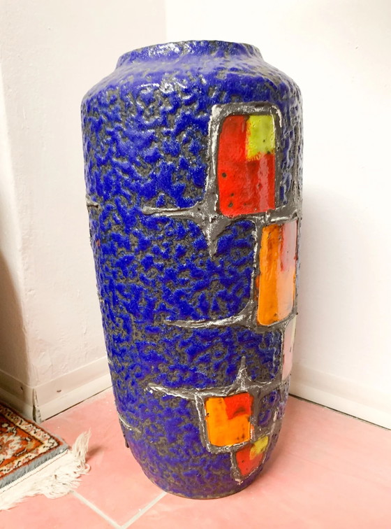 1970s Hand-Painted Albisola Ceramic Umbrella Stand, Decorative Objects, Yellow (photo 5 of 13)