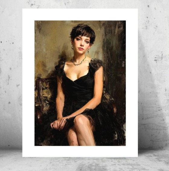 Image 1 of Splendid work by Ruggero Salvatore "Serenità" 60x45 cm