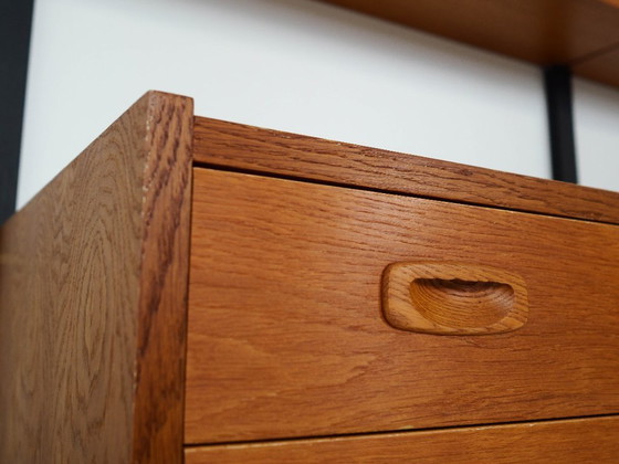 Image 1 of Systeemboekenkast in eikenhout, PS Systeem, Deens ontwerp, jaren 60, productie: Randers Møbelfabrik