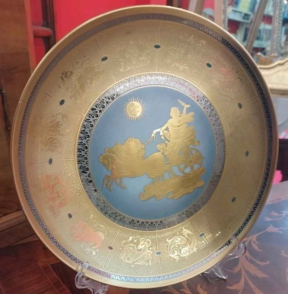 Image 1 of Zwei dekorative Teller aus der Morbelli Gold- und Platinkollektion