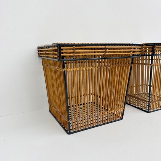 Image 1 of Set of 2 Storage Baskets by Dirk van Sliedregt for Rohé, Netherlands 1960s