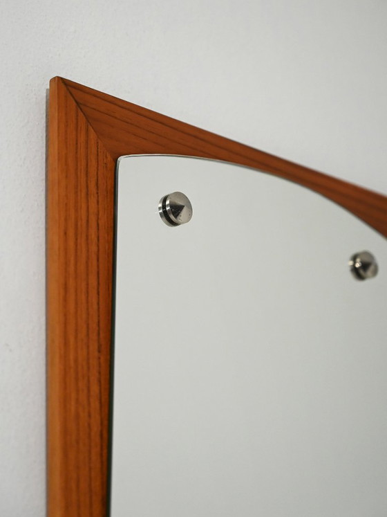 Image 1 of Scandinavische wandspiegel van mahoniehout, jaren 1950