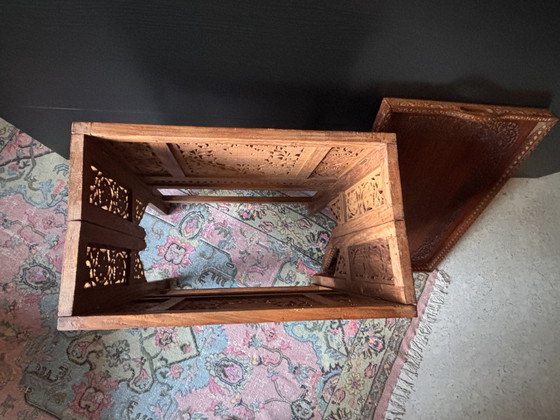 Image 1 of Anglo Indische bijzet tafel inklapbaar 