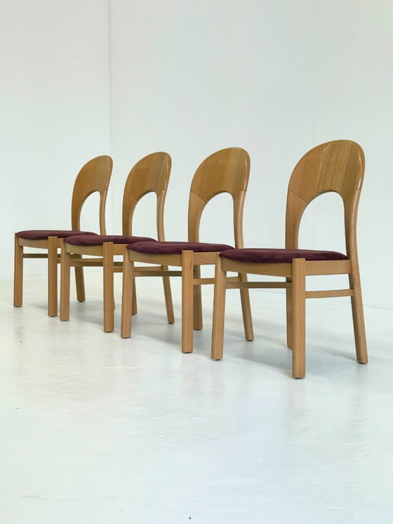 Image 1 of Set van 4 Morten eetkamerstoelen van Niels Koefoed