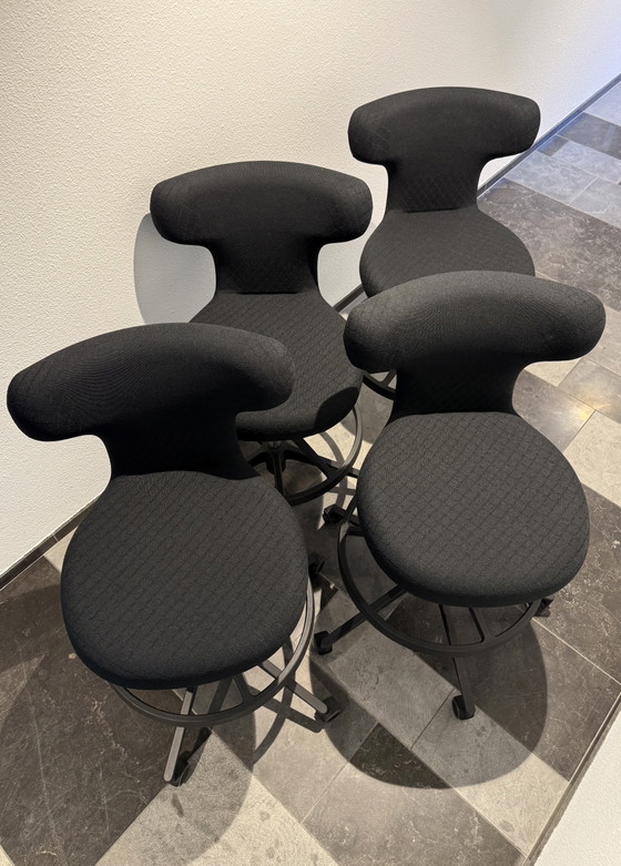 4x Vitra Pivot Stoelen – Bureaustoelen, Plastic, Textile (photo 6 of 7)