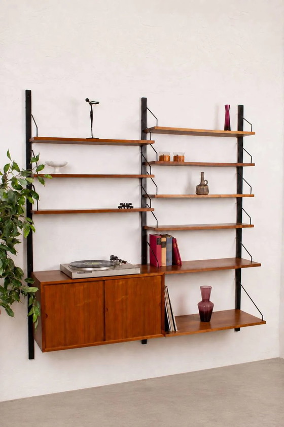 Poul Cadovius Shelving System Cado Royal Vintage Teak 60s – Shelving unit, Wood, Metal, Scandinavian (photo 2 of 16)