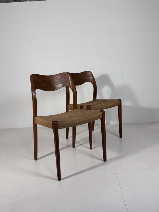 Image 1 of Niels Otto Møller Modell 71 Stühle (2er Set)