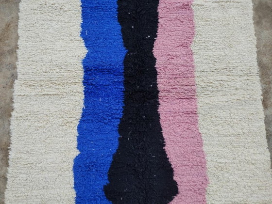 Image 1 of Tapis marocain en laine naturelle 200cmx100cm