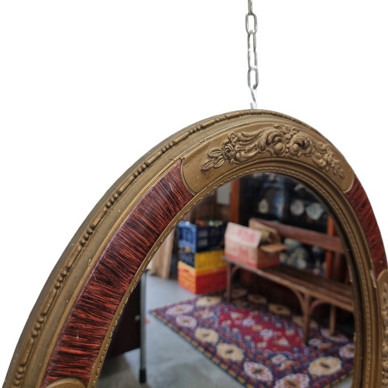 Image 1 of Vintage Oval Mirror