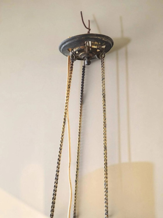 Pendelleuchte / Art Deco Laterne – Pendelleuchten, Crystal, Glass (photo 10 of 11)