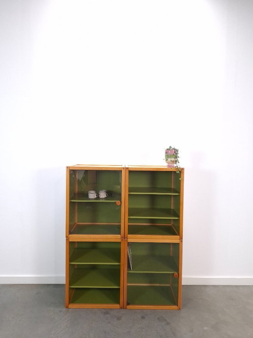 Design Flötotto Profilsystem Mobile modulare – 4 parti – Faggio verde, Mobile 2 – wandkast, Plastic, Wood (photo 2 of 25)