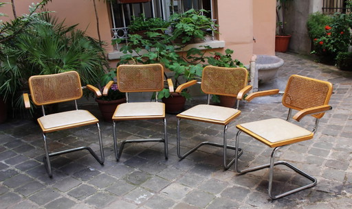 Fauteuils Cesca B64 x4 Marcel Breuer