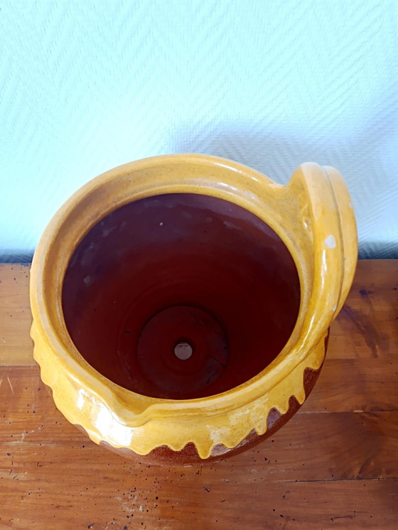 Image 1 of Vintage glazed pottery planter