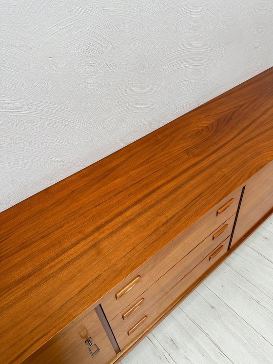 Image 1 of Extra Large 1960s Danish Teak Sideboard – Minimalist Mid-Century Credenza 250 cm