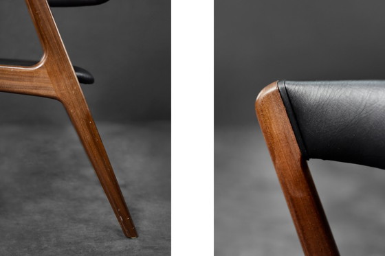 Image 1 of Vintage Mid-Century Danish Modern Teak Office Chair Model Fire by Kai Kristiansen