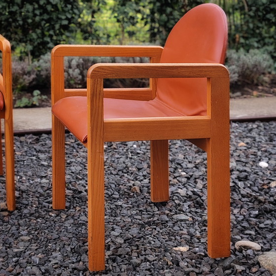 Image 1 of Set van 4 Italiaanse fauteuils uit de jaren 80