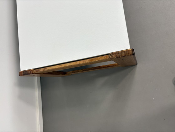 Image 1 of Vintage Coffeetable Pinewood with white melamine top. Design Yngve Ekström for Swedese.
