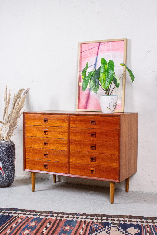 Erik Brouer Schubladenkommode Sideboard Danish Design Teakholz Vintage Mid Century – ladekasten, Wood (photo 2 of 12)