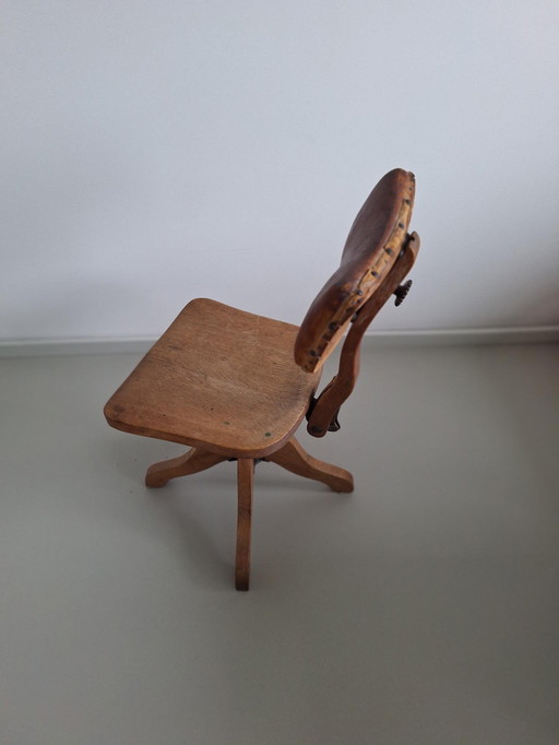 Chaise d'architecte de style Bauhaus, industrielle, vintage