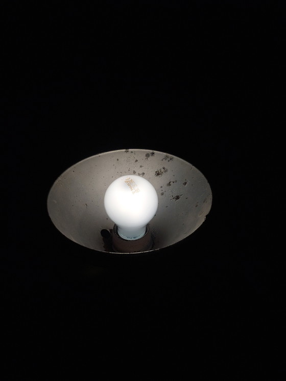 Image 1 of Vintage schaarlamp, werkplaatslamp, wandlamp, metaal