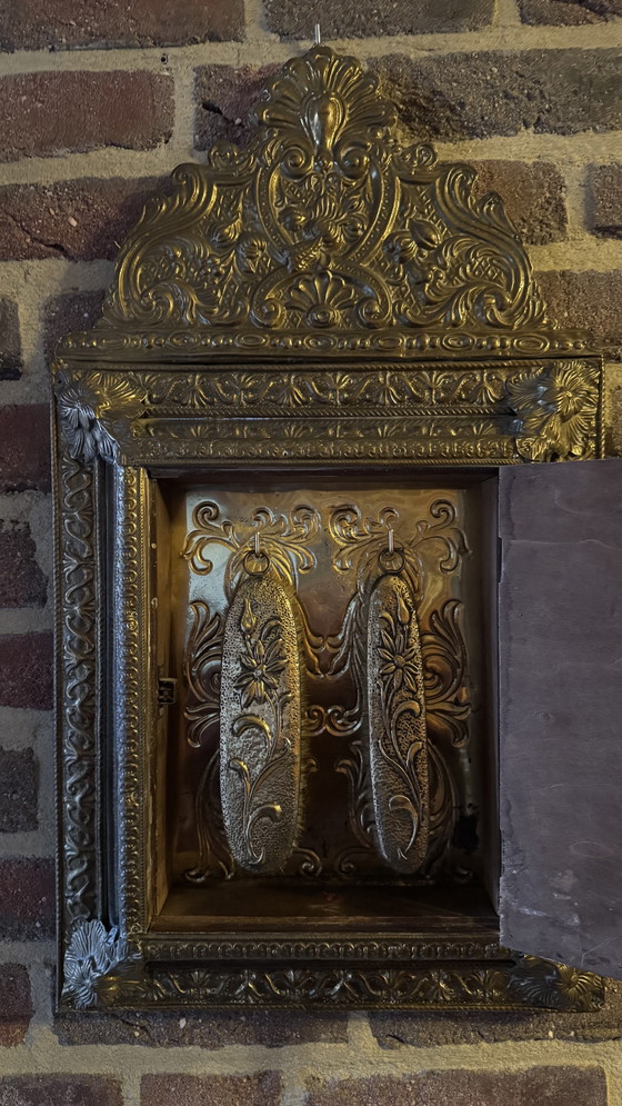 Image 1 of Antiek borstel spiegel lastly 