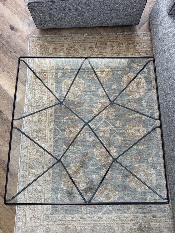 Image 1 of Paolo Piva style coffee table | architectural geometric glass table