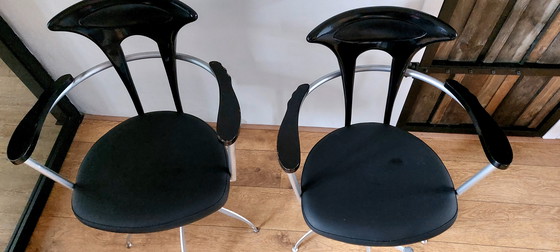 Image 1 of höhenverstellbare, drehbare Friseurstühle