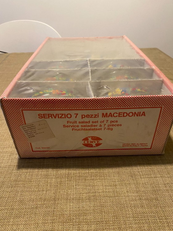 Vintage Cerve Italian Glass Macedonia Bowl Set, 1998 – New Old Stock – Table accessories (photo 2 of 5)