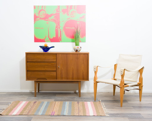 Small sideboard, walnut, 60s