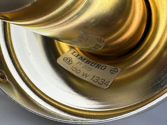 Image 1 of 60er 70er Jahre Deckenlampe Hängelampe von Glashütte Limburg Germany Space Age