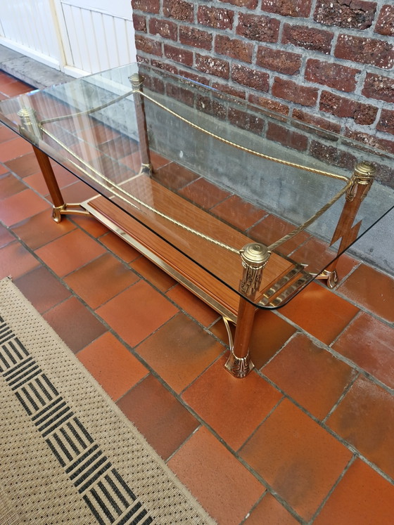 Vintage Hollywood Regency Coffee Table – Curvasa Muebles – 1970s – Glass (photo 4 of 5)