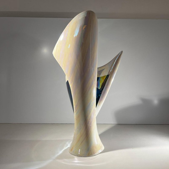 Vase sculptural en céramique irisée, années 1960-1970 – Ceramic (photo 10 of 14)