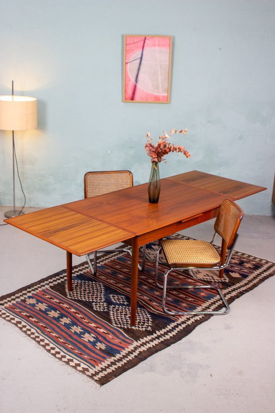 Image 1 of Vintage Teak Dining Table, Danish Mid Century