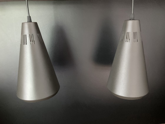 Image 1 of 2x lampade a sospensione Philips vintage (design Louis Kalff) 1957