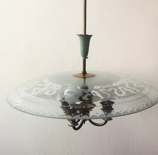 Attrib Pietro Chiesa pendant lamp 1940'