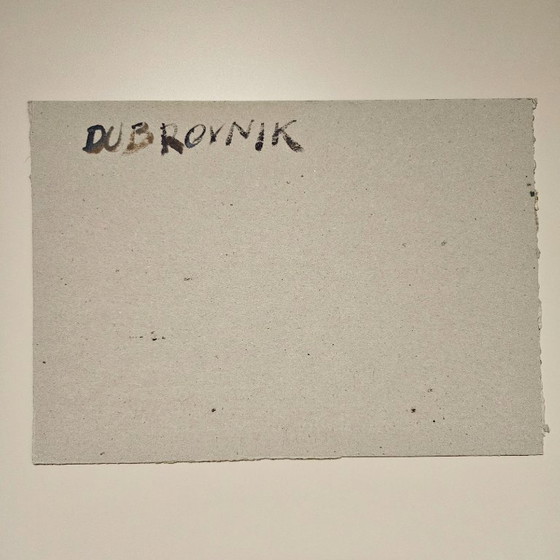 Image 1 of Jozsef BANFI (1936-) Oil Painting on Cardboard | Dubrovnik, Croatia | Signed by Bánfi | Famous Hungarian Painter | 23x33cm